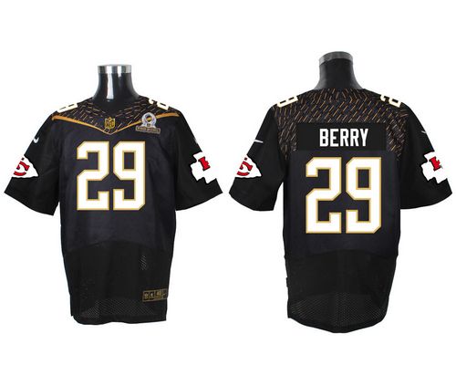 Nike Chiefs #29 Eric Berry Black 2016 Pro Bowl Men's Stitched NFL Elite Jersey